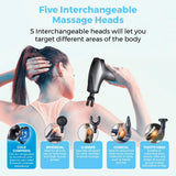 Carmen 5-in-1 Cordless Deep Tissue Massager - C82019