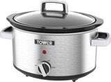 Tower 6.5 L Stainless Steel Slow Cooker