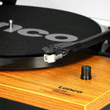 Lenco LS-300WD Turntable with MMC Cartridge, Bluetooth and Wooden Speakers