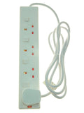 PowerMaster - 4 way Extension Lead with switch - 4555