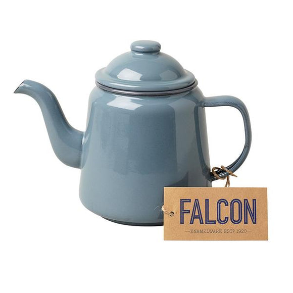 Falcon Grey 14cm Teapot with Dark Grey Rim