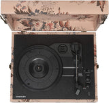 Crosley CR8017A-FL4 Voyager Portable Turntable with Bluetooth Receiver and Built-in Speakers -  Floral