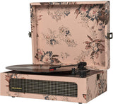 Crosley CR8017A-FL4 Voyager Portable Turntable with Bluetooth Receiver and Built-in Speakers -  Floral