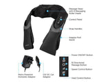 Carmen Shiatsu Back, Neck and Shoulder Massager with Heat - C81131