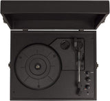 Crosley CR8017B-BK Voyager Portable Turntable with Bluetooth Receiver and Built-in Speakers, Black