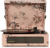Crosley CR8017A-FL4 Voyager Portable Turntable with Bluetooth Receiver and Built-in Speakers -  Floral