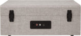 Crosley CR8017A-GY-A Voyager Portable Turntable with Bluetooth Receiver and Built-in Speakers - Grey