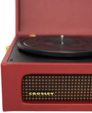 Crosley CR8017B-BUR Voyager Portable Turntable with Bluetooth Receiver and Built-in Speakers - Burgundy