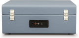 Crosley CR8017B-WB Voyager Portable Turntable with Bluetooth Receiver and Built-in Speakers - Washed Blue
