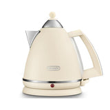 De'Longhi Argento Flora Kettle & 4 Slice Toaster Set - Cream