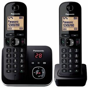 Panasonic - Digital Cordless Phone Twin Set with Answering system - KX-TG6802
