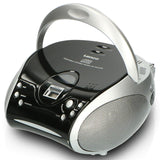Lenco Stereo FM Radio with CD Player - SCD-24 Black/Silver