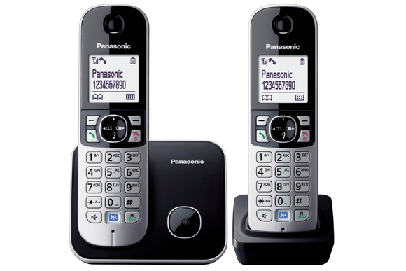 Panasonic - Digital Cordless Phone Twin Set - KX-TG6812