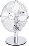 Pifco 10 Inch Chrome Metal Desk Fan - P52008