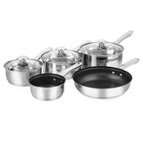 Presto by Tower Stainless Steel 5 Piece Pan Set