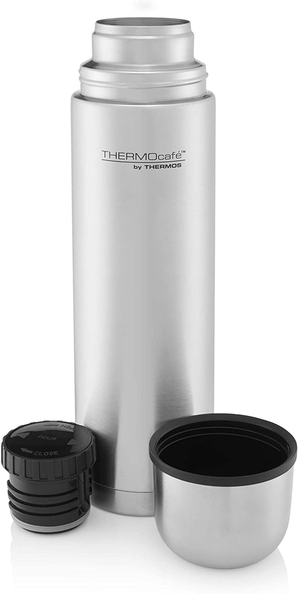 New THERMOS ThermoCafe Stainless Steel Vacuum Insulated 2.5 Litre Pump Pot  Flask