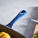 Tower Barbary & Oak 26cm Cast Iron Grill Pan Blue