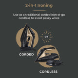 Tower CeraGlide 2400w Cordless Steam Iron - T22008BKG