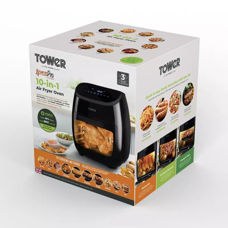 Tower 7 Litre Manual Air Fryer with Vizion Viewing Window ‎- T17071 – Kevin  McAllister Electrical