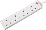 Pifco - 4 way Surge Protected Extension Lead  - EXT1028