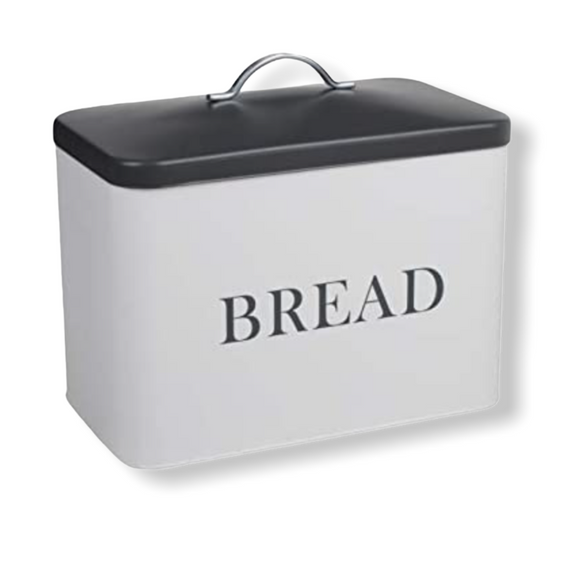 Monsoon - Grey & White Airtight Kitchen Storage - Bread Caddy