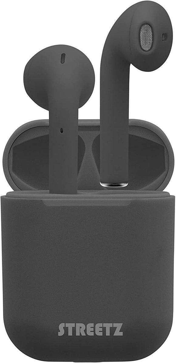 STREETZ True Wireless Ear Buds with charging case - available in Black & White