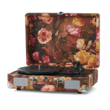 Crosley CR8005F-FL4 Cruiser Plus Portable Turntable with Bluetooth Receiver and Built-in Speakers - Floral