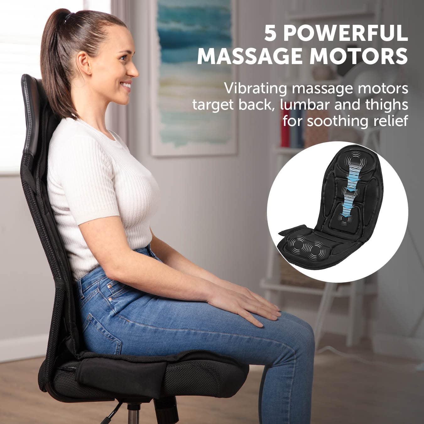 Carmen Vibration Massage Seat Cushion - C81133 – Kevin McAllister Electrical