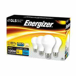 Energizer 14W LED - GLS  Replacement bulb ES/E27 Opal x 4 pack