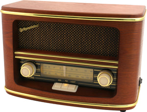 Roadstar - Vintage Style AM/FM Radio - HRA-1500/N