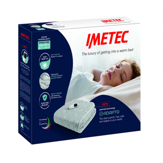 IMETEC The Luxury of Getting into a Warm Bed Single Heated Underblanket