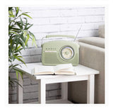 Portable 50's style 4 Band Retro AM/FM Radio 14W - Black