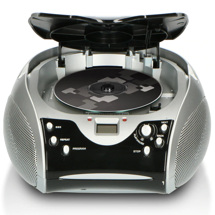 Lenco Stereo FM Radio with CD Player - SCD-24 Black/Silver – Kevin
