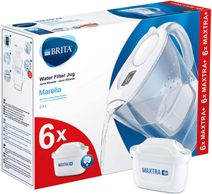 BRITA - Water Filter Jug - Marella 2.4L 6 x MAXTRA