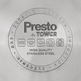 Presto by Tower Stainless Steel 3 Piece Saucepan Set