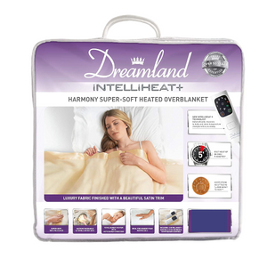 Dreamland Intelliheat +Harmony Super-Soft Heated Overblanket - Double Dual