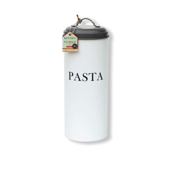 Monsoon - Grey & White Airtight Kitchen Storage - Pasta Caddy