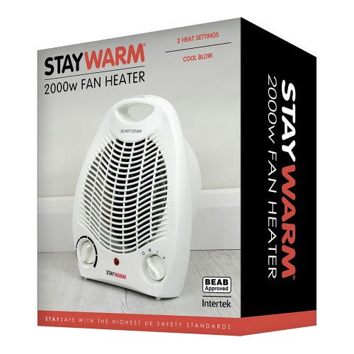 Stay Warm 2k Upright Portable Fan Heater