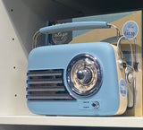 Akai Vintage Radio with AM and FM Radio Functions - Blue