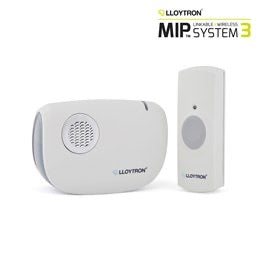 Lloytron - MIP3 - DingDong Battery Operated Portable Door Chime Kit - White