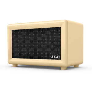 Akai Retro Bluetooth Speaker - Cream